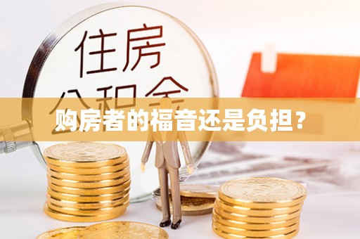 萨尔图购房者的福音还是负担？