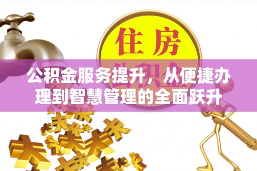 萨尔图公积金服务提升，从便捷办理到智慧管理的全面跃升