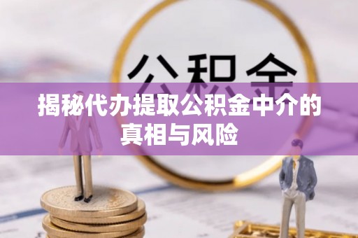 萨尔图揭秘代办提取公积金中介的真相与风险