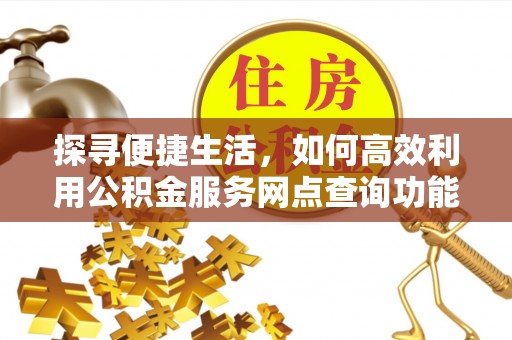 萨尔图探寻便捷生活，如何高效利用公积金服务网点查询功能