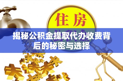 萨尔图揭秘公积金提取代办收费背后的秘密与选择