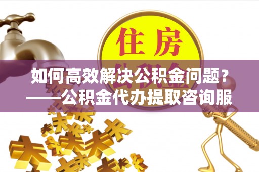 萨尔图如何高效解决公积金问题？——公积金代办提取咨询服务指南