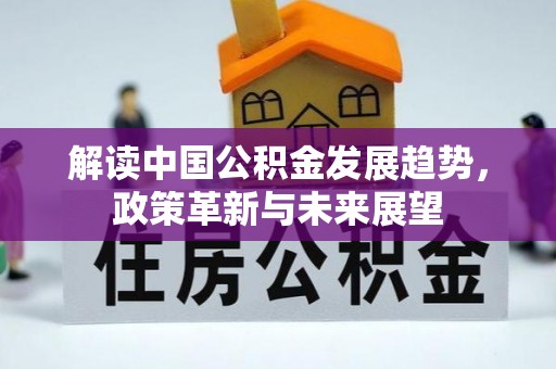 萨尔图解读中国公积金发展趋势，政策革新与未来展望