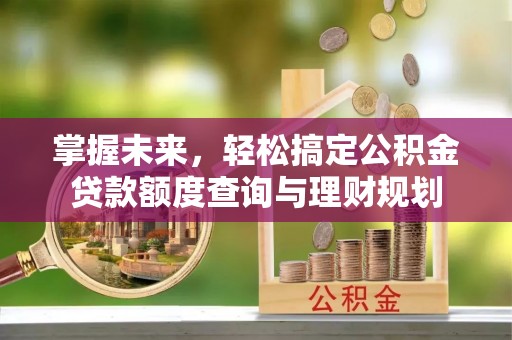 萨尔图掌握未来，轻松搞定公积金贷款额度查询与理财规划