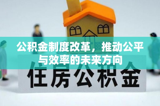 萨尔图公积金制度改革，推动公平与效率的未来方向