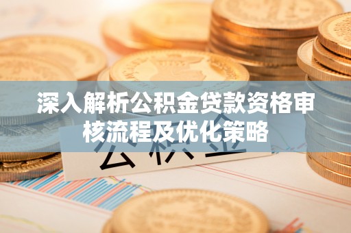 萨尔图深入解析公积金贷款资格审核流程及优化策略