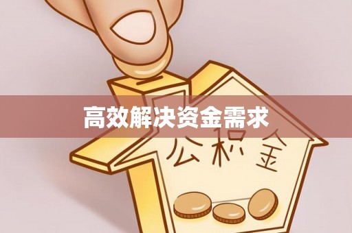 萨尔图高效解决资金需求