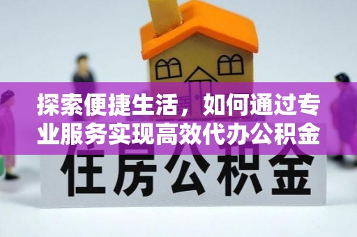 萨尔图探索便捷生活，如何通过专业服务实现高效代办公积金提取