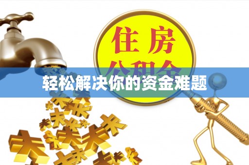 萨尔图轻松解决你的资金难题