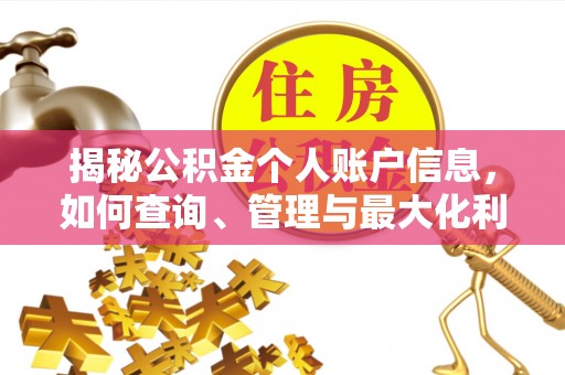 萨尔图揭秘公积金个人账户信息，如何查询、管理与最大化利用