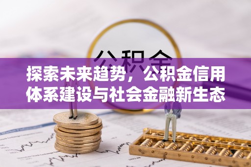 萨尔图探索未来趋势，公积金信用体系建设与社会金融新生态