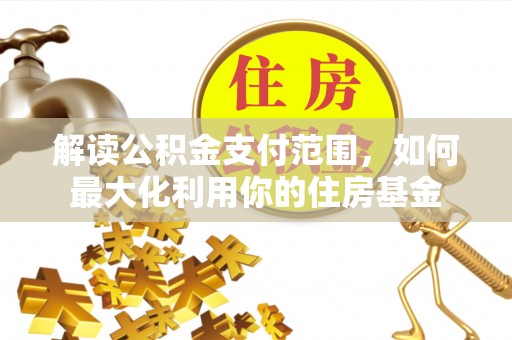 萨尔图解读公积金支付范围，如何最大化利用你的住房基金