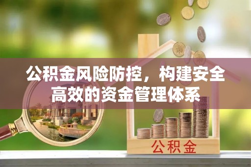 萨尔图公积金风险防控，构建安全高效的资金管理体系