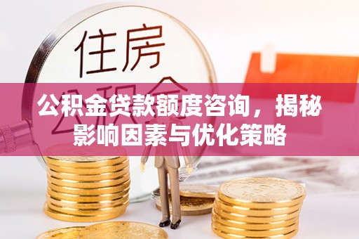 萨尔图公积金贷款额度咨询，揭秘影响因素与优化策略
