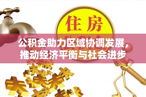 萨尔图公积金助力区域协调发展，推动经济平衡与社会进步