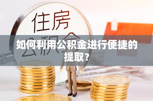 萨尔图如何利用公积金进行便捷的提取？